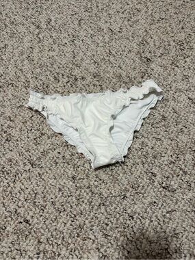 Ardene White Ruffle Bikini Bottoms